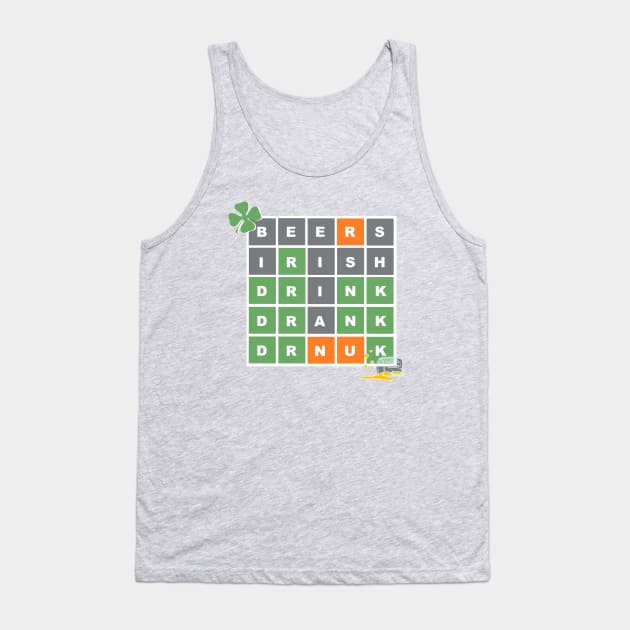 WORDLE ST PATRICKS DAY Tank Top by thedeuce